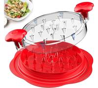 LUODOOHE Upgraded Chicken Shredder, Meat Shredder Tool for Chicken, Pork, Beef, Vegetables, with Non-Slip Base & Clear Lid, Dishwasher Safe, BPA-Free Plastic Kitchen