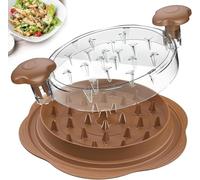 LUODOOHE Upgraded Chicken Shredder, Meat Shredder Tool for Chicken, Pork, Beef, Vegetables, with Non-Slip Base & Clear Lid, Dishwasher Safe, BPA-Free Plastic Kitchen