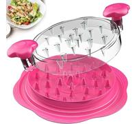 LUODOOHE Upgraded Chicken Shredder, Meat Shredder Tool for Chicken, Pork, Beef, Vegetables, with Non-Slip Base & Clear Lid, Dishwasher Safe, BPA-Free Plastic Kitchen