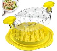 LUODOOHE Upgraded Chicken Shredder, Meat Shredder Tool for Chicken, Pork, Beef, Vegetables, with Non-Slip Base & Clear Lid, Dishwasher Safe, BPA-Free Plastic Kitchen