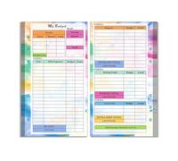 LUOFANG Loose Leaf Refill Paper, Binder Planner Inserts for Binder Journal, Budget Planner, Lined Budget/Weekly/Monthly Sheets