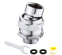 LUOFANT shower Head Swivel Ball Adapter ,Solid Brass Shower Head Swivel Adapter Chrome finish,Adjustable Shower Arm Connector Universal Showering Component Shower Arm Extension