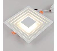LUOFDCLDDD Spotlight，Creative Personality Lighthouse Led Recessed Spotlight Square Recessed Ceiling Light for Hotel Aisle Living Room Lighting Commercial Home Indoor Recessed Downlight Ceiling/6000K/1