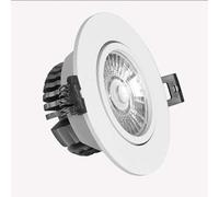 LUOFDCLDDD Spotlight，Slim Round Led Gimbal Downlight, Dimmable, Flat Panel Light Fixture, Recessed Retrofit, 3000K,4000K,6000K Simple Retrofit Outdoor Lights/6000K White Light/10W