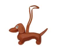 LUOFENG Carabiner Buckle,Mini Cute Dachshund Dog Keychain Pendant Lovely PU Leather Animals Keyring Charm for Purse Bag Backpack Handbag