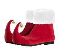 LUOFENG Christmas Clown Shoes Covers Plush Shoes Covers Elves Shoe Covers Clown Cosplay Overshoes Halloween Costume Accessories