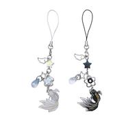 LUOFENG Phones Lanyard,Fish Star Cellphone Strap Colorful Phone Chain Handmade Detachable Phones Lanyard Pendant Keychains for Wallet Bags