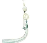 LUOFENG Tassel Pendant,Chinese Hanfu Tassels Pendant Retro Waist Pendants with Imitation Lotuses Jade Jewelry for Parties Clothing Accessories