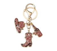 LUOFENG Vintage Western Cowboy Hat Boot Charm Bag Accessory For Travel Enthusiasts Practical Metal Decoration