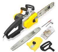 Luojuny 220-240V 40cm Electric Chainsaw Corded, 2200W High Power Chain Saws for Cutting Trees, Chain Saw with Auto Oil Sprayer, Thickened Barrier, Copper Motor 2023 Upgraded