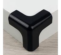 Luojuny 4Pcs Furniture Protection Corners, Soft Table Corner Protector, Baby Proofing Edge, 3D Corner Guards, Kids Safety Anti-collision Corners Furniture Bumper for Fireplace Stair Cabinet Black