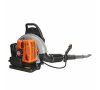 Luojuny 63CC Gas Leaf Blower, 2-Stroke Backpack Leaf Blower, Gas Powered Leaf Blower, 665 CFM Snow Blower, Petrol Powered Leaf Blower, Gas Blowers for Lawn Care, Snow Removal Orange