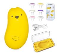 Luojuny Baby Nail Trimmer Electric Baby Nail Clippers Safe Baby Nail File Kit with 6 Grinding Heads 2-Speed Adjustable Automatic LED Light Rechargeable Toenail & Fingernail Polisher for Newborn Toddl