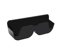 Luojuny Car Glasses Holder for Dashboard Seat Back Adhesive Sunglasses Case Organizer Hard Shell with Felt Padding Car Eyeglass Holder Dash Storage Box Black