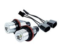 LUOKEKE Car Angel Eyes 2Pcs Angel Eyes Marker Lights Bulbs Fit Use For E39 E53 E60 E61 E63 E64 E65 E66 E87 525i 530i Xi 545i M5 Error Free 2 * 5W(Red)