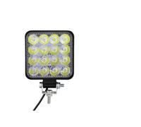 LUOKEKE Led Light Bar 1pcs 48W Car Bar Worklight 16SMDRound Square Work Light 12V Auto Fog Lamp Off Road For ATV SUV Spotlight(16smd squared)