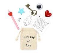 LUOKIFUR Good Luck Meaning Small Bag Accessory Gift Lucky Souvenir Friendship/Miss You Gift Good Luck in Examination Positivity Gift (Love Bag)