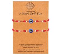 LUOLANA Evil Eye Bracelet Red String Bracelets Adjustable Lucky Protection Bracelets Gifts Women for Daughter/Son, Nylon, other