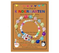 LUOLANA Star Beaded Bracelets First Day of School Anxiety Bracelet for Mom Daughter Set Back to School Jewelry Mommy and Me Color Beaded Bracelets, other