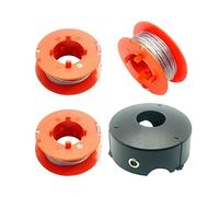 luolety F016800175 Strimmer Trimmer Spool Line, Strimmer Spool for Bosch ART 23 26 30 COMBITRIM EASYTRIM Strimmer, 1.6mm 8m Spool lines with F016L71088 Cover (3 Spool+1 Cover)