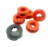 luolety F016800175 Strimmer Trimmer Spool Line, Strimmer Spool for Bosch ART 23 26 30 COMBITRIM EASYTRIM Strimmer, 1.6mm 8m Spool lines with F016L71088 Cover (5 Spool+1 Cover)