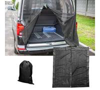 luolety Magnetic Van Bug Screen for VW T5 T6, Fly Screen Sun Protection Car Sliding Door Rear Door Partition Net Fly Screen Van Black Mesh Mosquito Net with Center Magnetic Closure (for Rear Door)