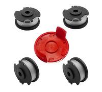 luolety Strimmer Trimmer Spool Line for Einhell GE-CT 18/28 Li and GE-CT 18/28 Li TC, Dia1.6mm 4.9m Long Spool Lines (4Spool + 1Cover)