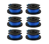 luolety Strimmer Trimmer Spool Line for Ryobi Trimmer, AC14RL3A Strimmer Spool Replacement, 1.65mm Spool lines for Ryobi One+ AC14RL3A, Ryobi 18V, 24V and 40V Cordless Trimmers (6 Spool)
