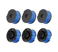 luolety String Trimmer Spool Line for Black and Decker A6441, 1.65mm dia 12.2m Autofeed Spools for GL650SB, GL652, GL655, GL650SBK, GL650SZ, GL660P, GL680, GL680B Grass Strimmer Trimmer (6)