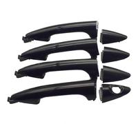 luoliang car Door Handle Replacement Car Exterior Door Handle for Hyundai for Accent 2012-2017 826611R050 826621R060 Black(4 Pcs 1 Pc Keyhole)