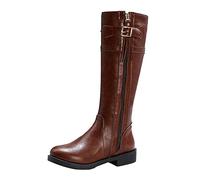 luoluoluo Ladies Knee High Boots Sale Clearance, Women's Pull On Side Zipper Tassels Shoe Chunky Heel Pointed Toe Boots Cowboy Boots Work Office Boots Comfortable Platform Boot Women Stretch Shoes
