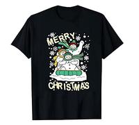 luoluoluo Men Funny Christmas T Shirt UK Deals Ugly Xmas Novelty Tshirts Santa Claus Tee Short Sleeve Pullover Casual Crew Neck Sweatshirt Merry Christmas Jumper Letters Print Shirts Reindeer Tops
