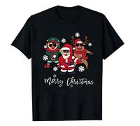 luoluoluo Men Funny Christmas T Shirt UK Deals Ugly Xmas Novelty Tshirts Santa Claus Tee Short Sleeve Pullover Casual Crew Neck Sweatshirt Merry Christmas Jumper Letters Print Shirts Reindeer Tops