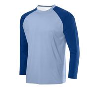 luoluoluo Men's Colorblock Jumper Crewneck Pullover Casual Long Sleeve Sweatshirts Cotton Shirts Loose Fit Tshirt Soft & Comfortable T-Shirts Solid Sports Leisure Jumpers Underwear Lightweight Tops
