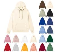 luoluoluo Plain Hoodie for Men Oversized Sweatshirt Casual Hoodies Pullover Long Sleeve Hooded Sweatshirts Unisex Jumpers Fleece Lined Sweater Drawstring Hoodies Loose Fit Workout Jumper S-5XL Coffee