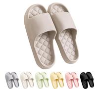 luoluoluo Women Men Shower Slippers UK Sale Clearance, Cloud Sliders Comfort Memory Foam Slipper Platform Non-Slip Bathroom Slippers Swimming Pool Beach Sliders Quick Dry Shoes Lightweight Footwear