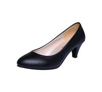 luoluoluo Womens Block Heel Court Shoe Sale Clearance, Ladies Smart Padded Court Shoes Pointed Toe Pumps Slip On Shoe Wedding Bridal Dress Shoes Comfy Office Formal Work Shoes Lightweight Footwear