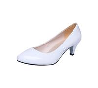 luoluoluo Womens Block Heel Court Shoe Sale Clearance, Ladies Smart Padded Court Shoes Pointed Toe Pumps Slip On Shoe Wedding Bridal Dress Shoes Comfy Office Formal Work Shoes Lightweight Footwear