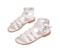 luoluoluo Women's Gladiator Sandals UK Clearance Ladies Flat Sandal Ankle Strappy Shoes Wide Fit Roman Sandals Casual Open Toe Slip On Flats Slippers Hiking Sandals Sliders Non Slip Slider Flip Flops