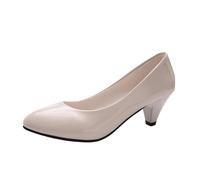 luoluoluo Womens Low Heel Court Shoes UK Clearance, Ladies Pointed Toe Shoe Smart Office Formal Work Slip On Shoes Closed Toe Sandals Wedding Bridal Heeled Courts Shoes Comfort Pumps Evening Shoes