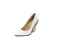 luoluoluo Womens Mid Block Heels Court Shoes UK Clearance, Ladies Comfort Support Work Pumps Chunky Heel Mary Jane Shoe Party Wedding Shoes Formal Smart Office Slip On Shoes Elegant Sandals Slippers