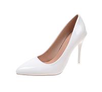 luoluoluo Women's Stiletto High Heel Court Shoes UK Sale, Ladies Pointed Toe Pumps Slip On Party Wedding Bridal Shoes Classic Smart Office Work Shoe Evening Party Court Shoes Heeled Dress Sandals