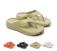 luoluoluo Womens Wedge Flip Flops UK Ladies Orthopedic Sandals Platform Sliders Yoga Mat Comfortable Walking Thong Sandal with Comfortable Plantar Fasciitis Arch Support Anti-Slip Bathroom Slippers