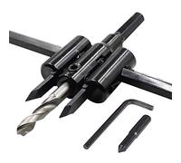 Luomorgo 1 3/16" to 12" Adjustable Hole Saw Circle Cutter Drill Bit Tool Saw Round Cutting for Drywall Wood