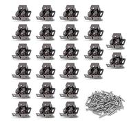 Luomorgo 24 Pack Double Roller Catch Cabinet Latches with Spear Strike for Cupboard Closet Door, Antique Bronze
