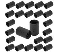 Luomorgo 24 Pcs 1 Inch Wire Shelf Clips, Plastic Shelf Lock Clips for 1" Post Shelving, Heavy Duty Wire Shelving Clips Replacements for Shelves, Racks (Black)