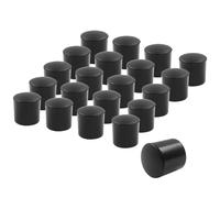 Luomorgo 24Pcs Door Stop Rubber Tip Replacement, Door Stopper Rubber Tip, Black Door Stop Rubber End Cap Universal for Door Stop Bumper Tips Wall & Floor Protection