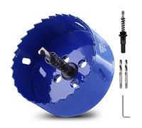Luomorgo 3-1/8 inch 79mm Hole Saw, 1 1/4 inch Cutting Depth HSS Bi-Metal Hole Cutter with Hex Shank Drill Bit Adapter for Wood Cornhole Boards Plastic Drywall Fiberboard
