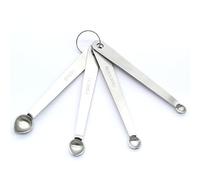Luomorgo 4 Pc Set Measuring Spoons - Stainless Steel, 1/64, 1/32, 1/16, 1/8 tsp for Dry & Liquid Ingredients