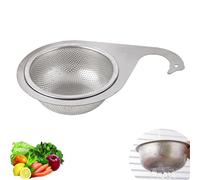 Luonaa 2025 New Stainless Steel Swan Sink Strainer Basket, Multifunctional Drain Basket, Kitchen Sink Drain Basket Swan Drain Rack, Kitchen Sink Organizer, 1 Pack